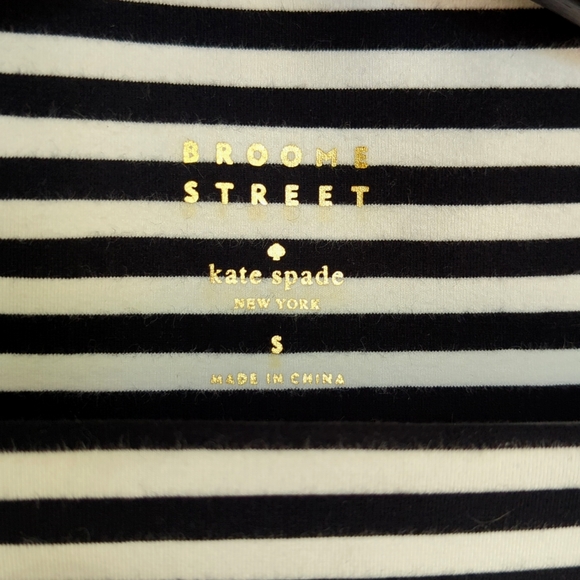 Kate Spade Black and White Striped Dress - Size, Small NWT - Picture 3 of 6